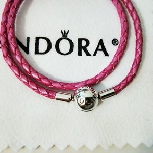 pandora leather bracelets
